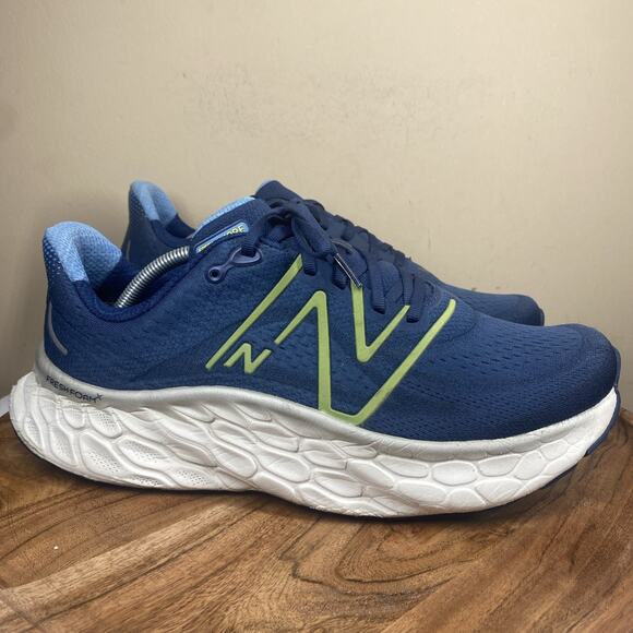 New Balance Fresh Foam X More v4 Navy Green Mens Size12 2E Running Shoes MMORCN4 - Picture 1 of 11